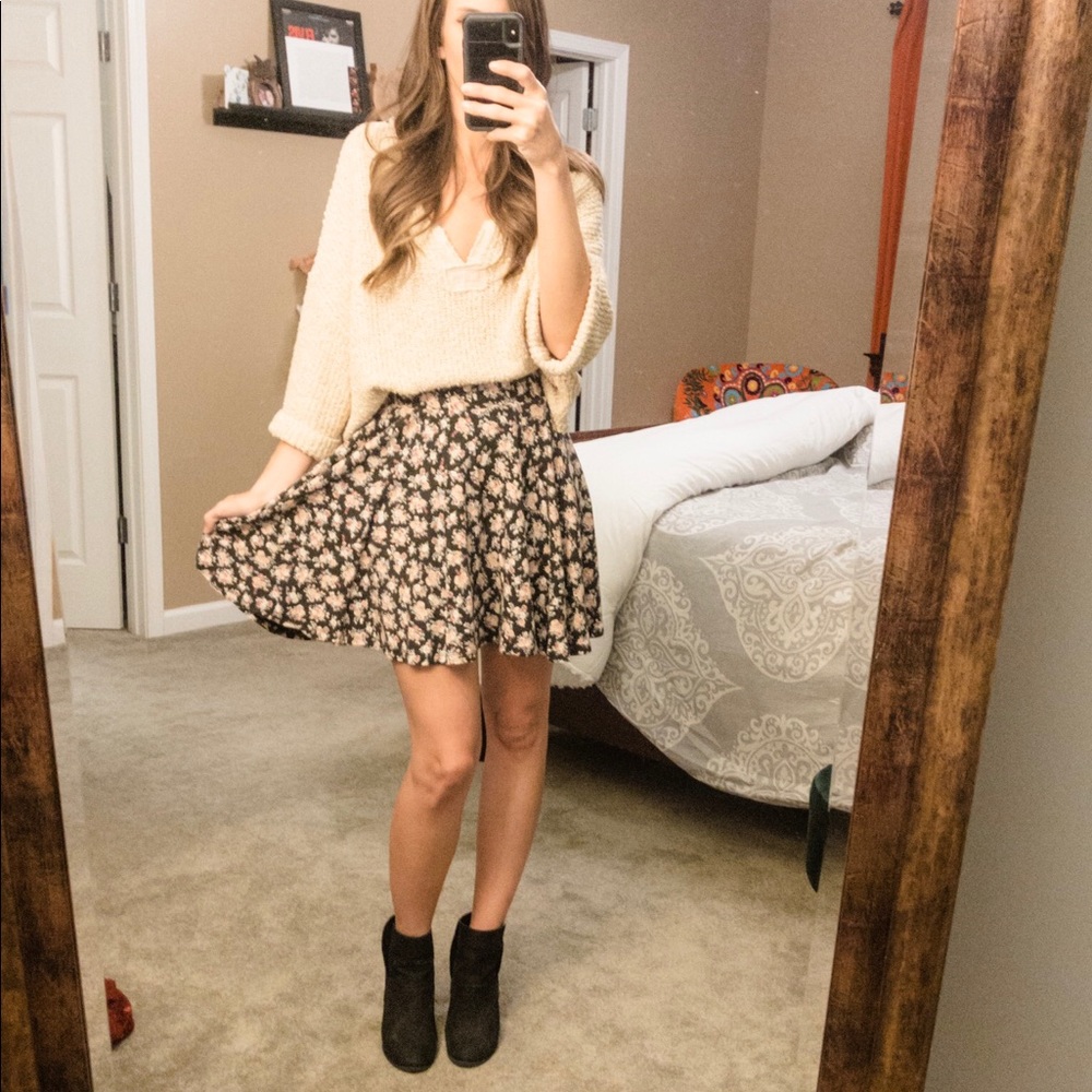 Floral Swing/Skater Skirt - Small